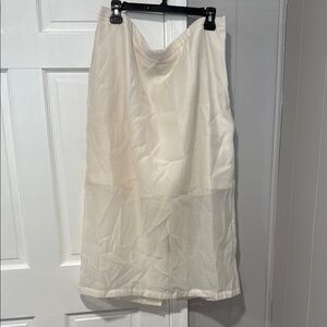 Elegant Cream Women's Sheer Skirt